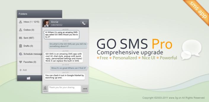 دانلود GO SMS Pro Premium 6.29 – گو اس ام اس آندروید + پلاگین ها