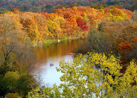 شهر «آن آربور» در ایالت میشیگان آمریکا زیباترین پاییز را دارد