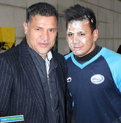 تصویری از  علی دایی در جشن تولد حامد لک