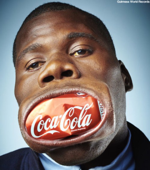 Francisco Domingo Joaquim from Sambizanga in Angola has been awarded the title of World's Widest Mouth, by the Guinness Book of World Records 2011. Credit Newsteam / Guinness World Records 27/10/2010